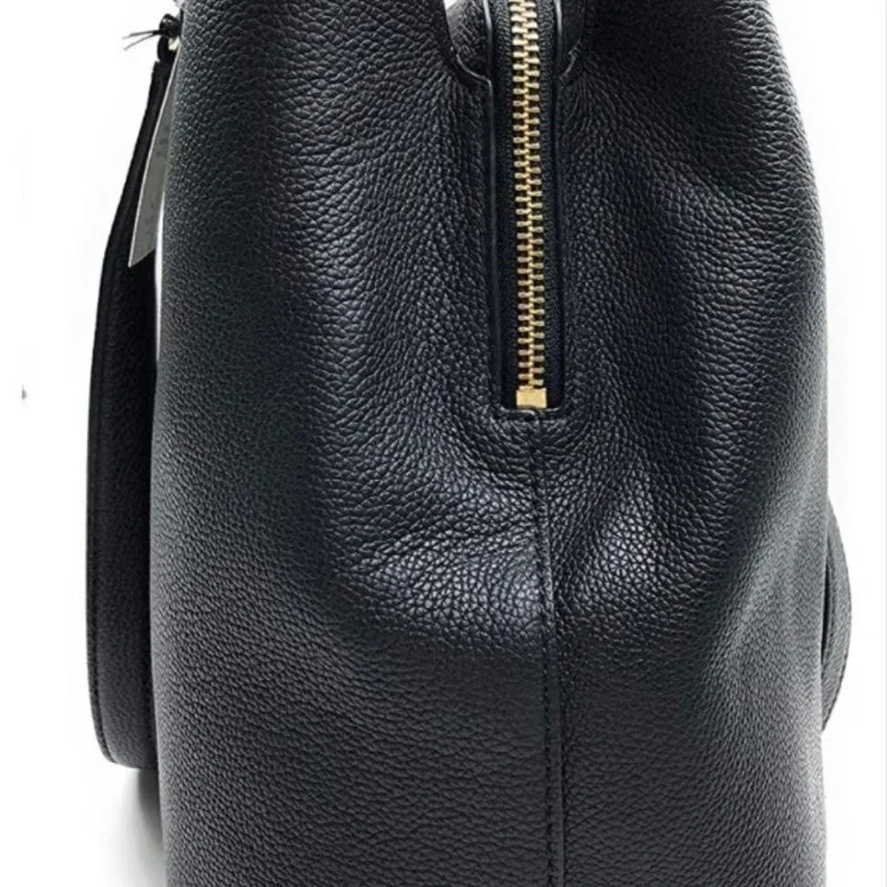 Kate Spade Larchmont Avenue Evangelie Satchel - Black with Gold Hardware - Picture 4 of 14